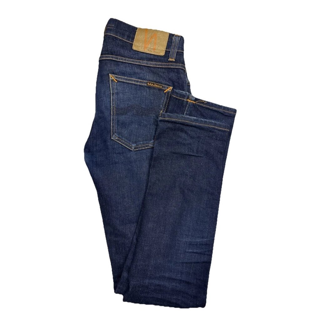 Nudie Jeans Grim Tim Dry True Navy Men 29x32 Denim Italy